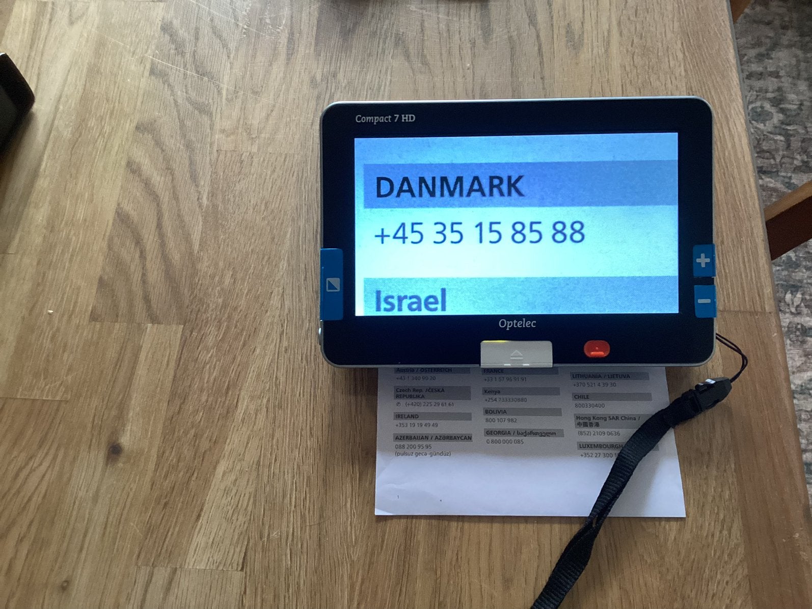 Optelec vergroot loep elektronische, Hobby en Vrije tijd, Ophalen of Verzenden, Zo goed als nieuw, Vergrootglas of Loep