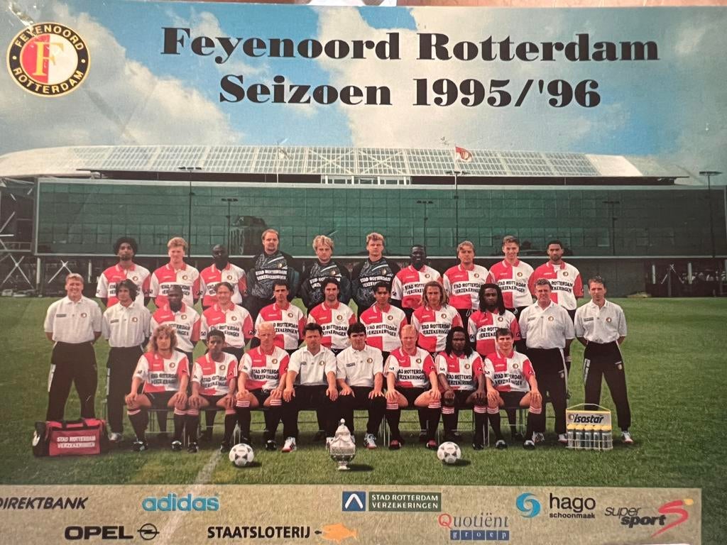 fotokaart Feyenoord seizoen 1995-1996, Ophalen of Verzenden, Zo goed als nieuw, Feyenoord, Spelerskaart