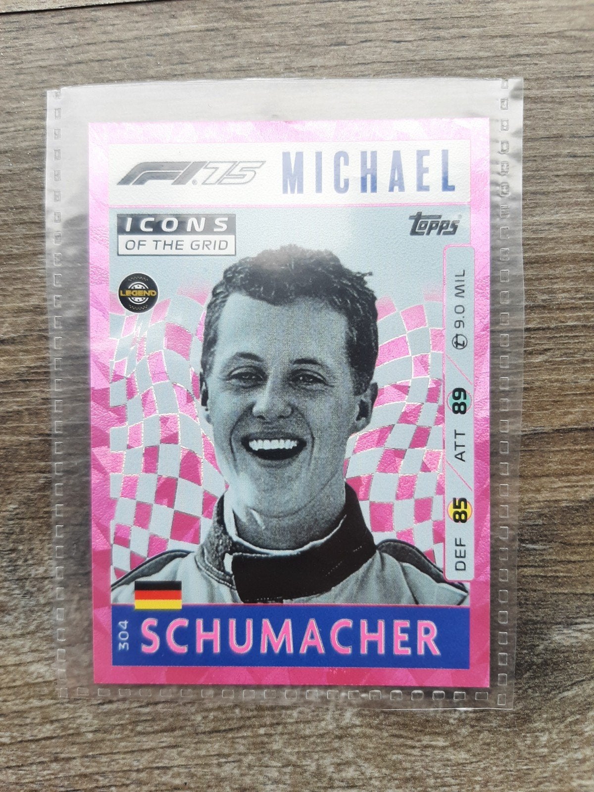 Michael Schumacher F1 Topps Icons of the Grid kaart, Ophalen of Verzenden
