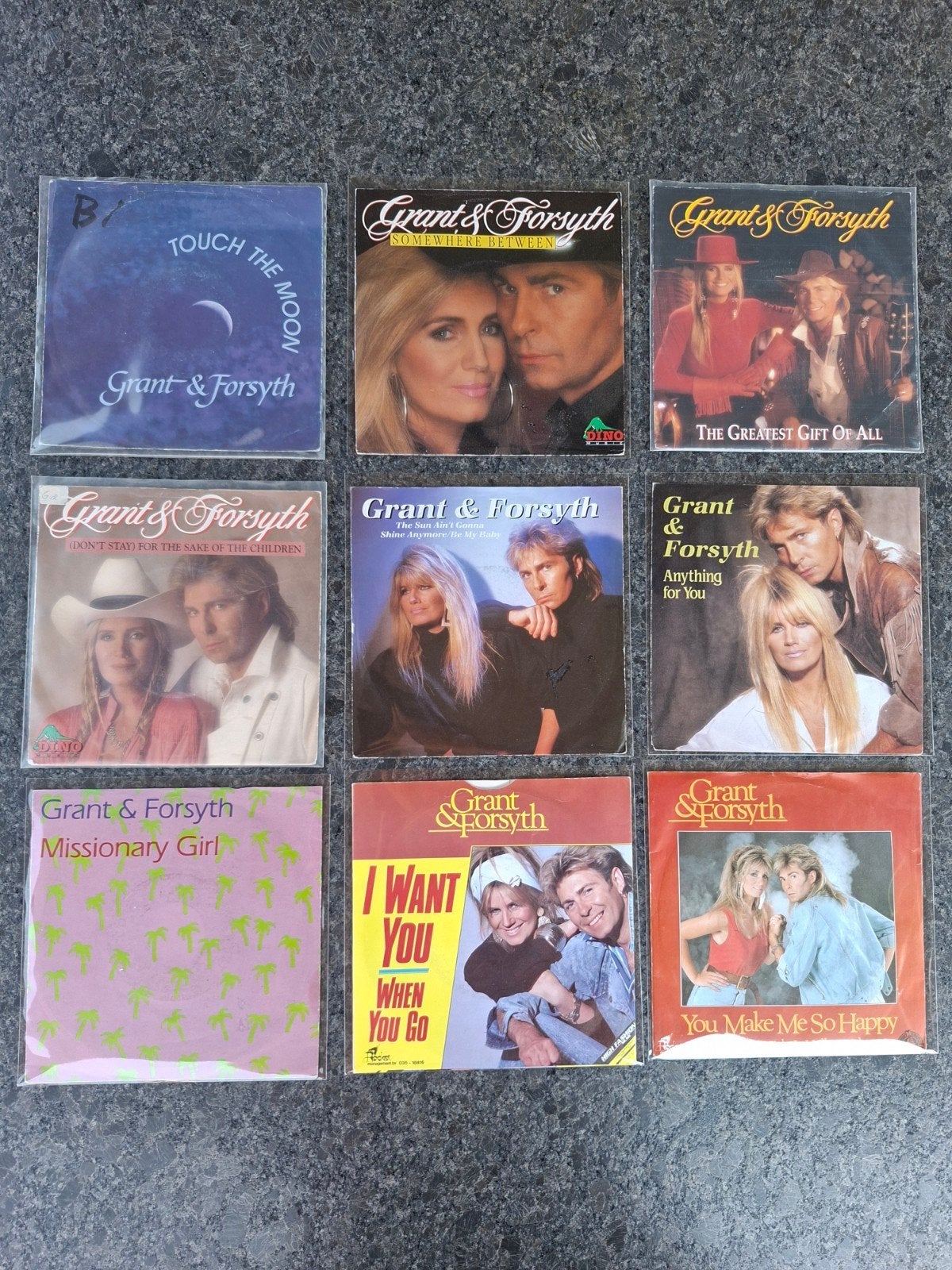 Grant & Forsyth .Vinyl  verzameling (9 x) 7 inch, Gebruikt, 7 inch, Ophalen of Verzenden, Pop