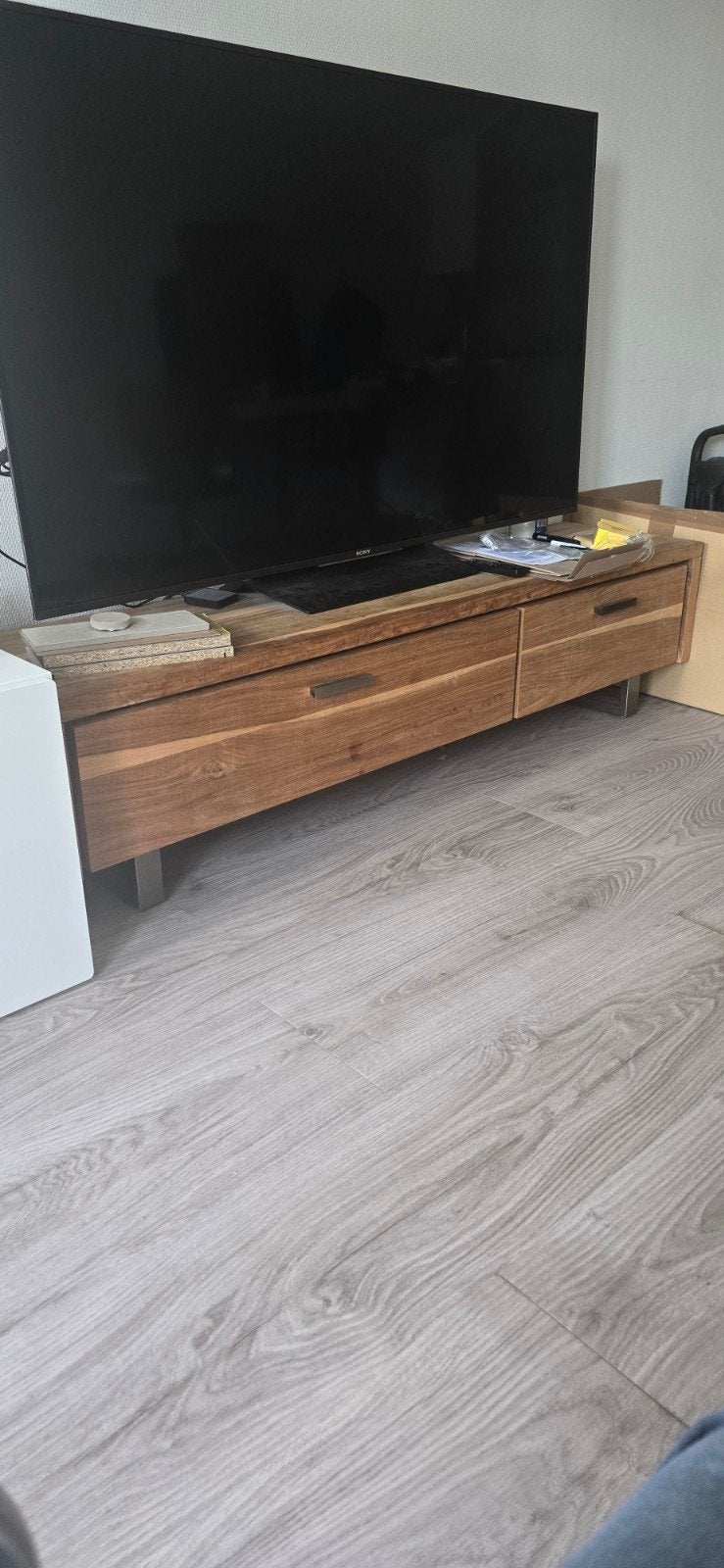 TV-meubel Xoon van met la en opbergruimte, Ophalen, Gebruikt, 100 tot 150 cm, Minder dan 100 cm