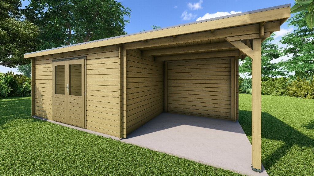 Fonteyn Basicline Lelie met overkapping 650x250cm Keteldruk, 200 tot 400 cm, Verzenden, Blokhut, Nieuw