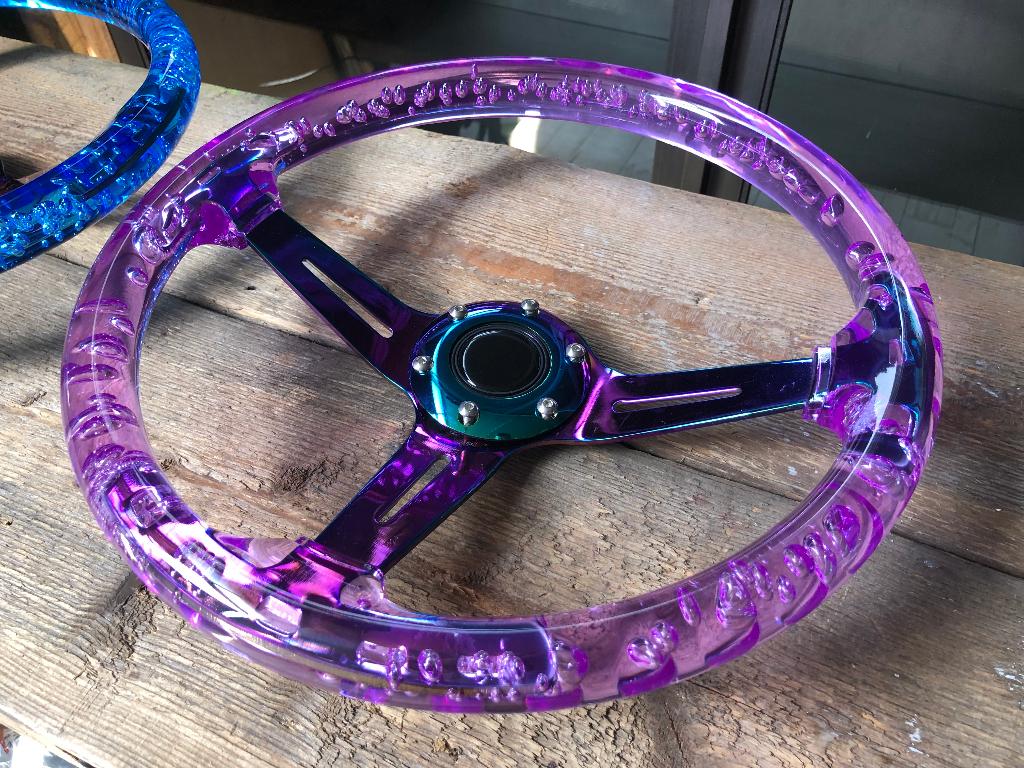 JapPower/PowerParts Racestuur sportstuur acryl neochrome, Ophalen of Verzenden