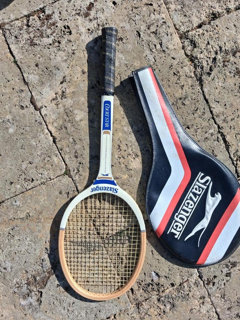Vintage Slazenger Courtstar M4 Tennisracket, Sport en Fitness, Tennis, Overige merken, L4, Ophalen of Verzenden, Zo goed als nieuw