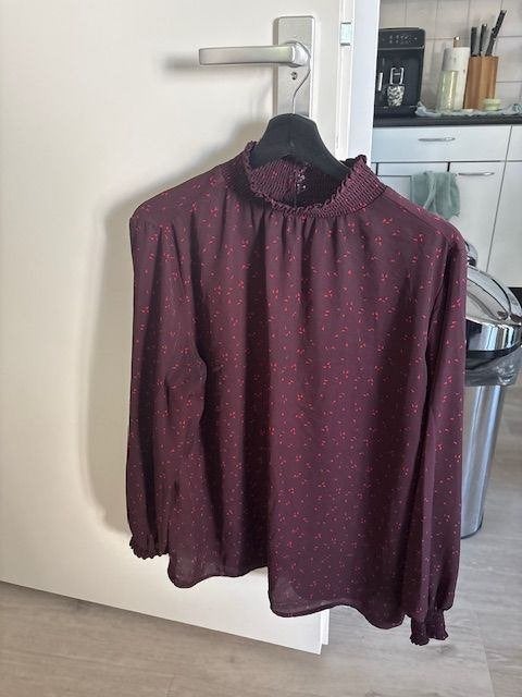 Blouse maat L rood, Maat 42/44 (L), Ophalen of Verzenden, Zo goed als nieuw, Hema