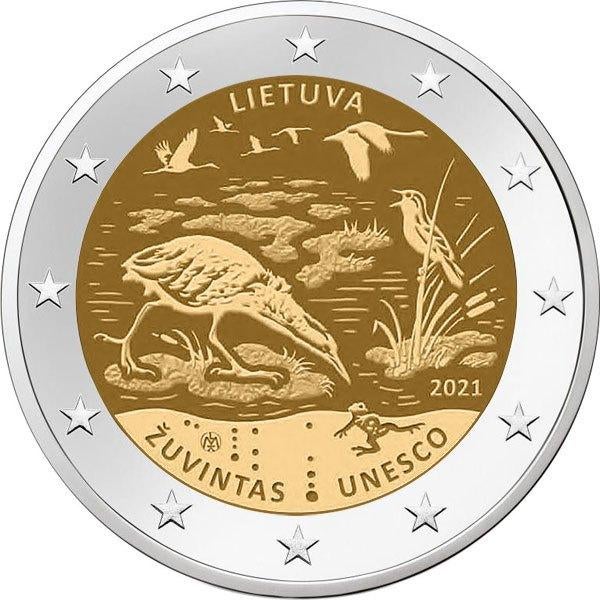 2 euro Litouwen 2021 - Zuvintas (UNC), Postzegels en Munten, Munten | Europa | Euromunten, Losse munt, 2 euro, Overige landen