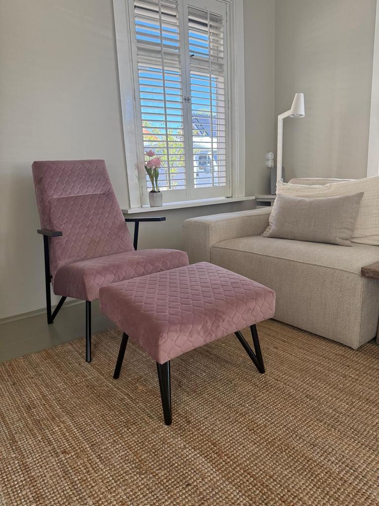Hevee Shell Fauteuil, Huis en Inrichting, Fauteuils, Zo goed als nieuw, Stof, 50 tot 75 cm, Minder dan 75 cm, Ophalen