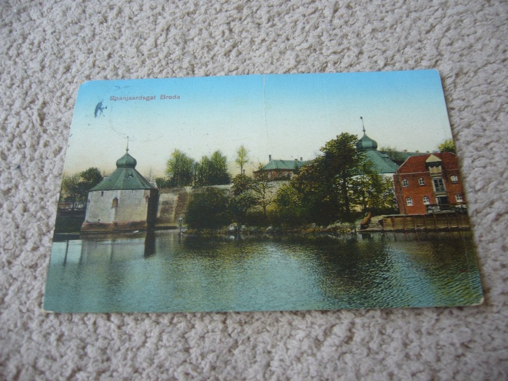 BREDA  =  SPANJAARDSGAT  BRIEFKAART 1915, Verzamelen, Ophalen of Verzenden, Voor 1920, Gelopen, Noord-Brabant