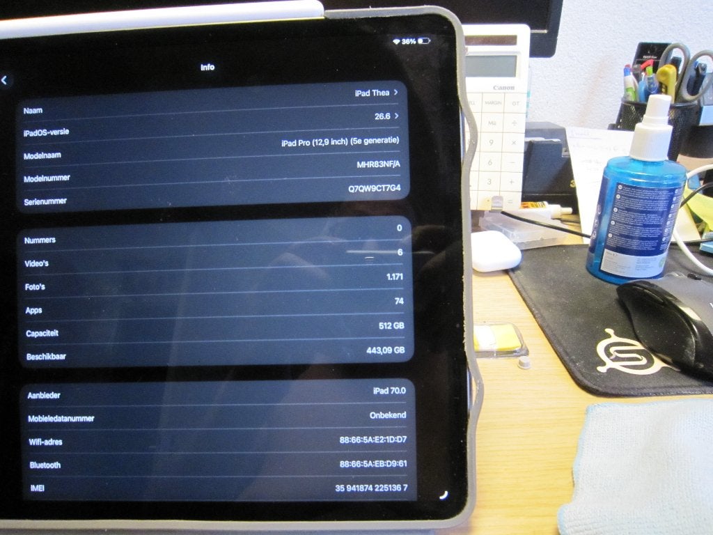 iPad pro 12.9" 5e generatie 512 Gb opslag, Computers en Software, Apple iPads, Gebruikt, Apple iPad, Wi-Fi en Mobiel internet
