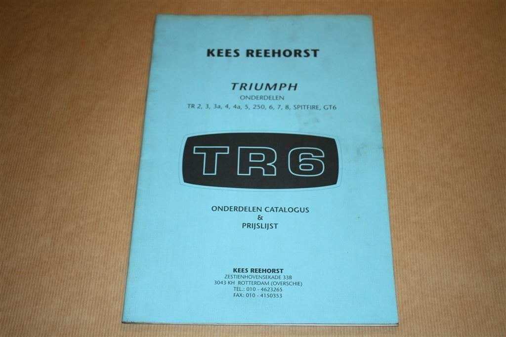 Onderdelencatalogus Triumph TR6 etc., Auto diversen, Handleidingen en Instructieboekjes, Ophalen of Verzenden