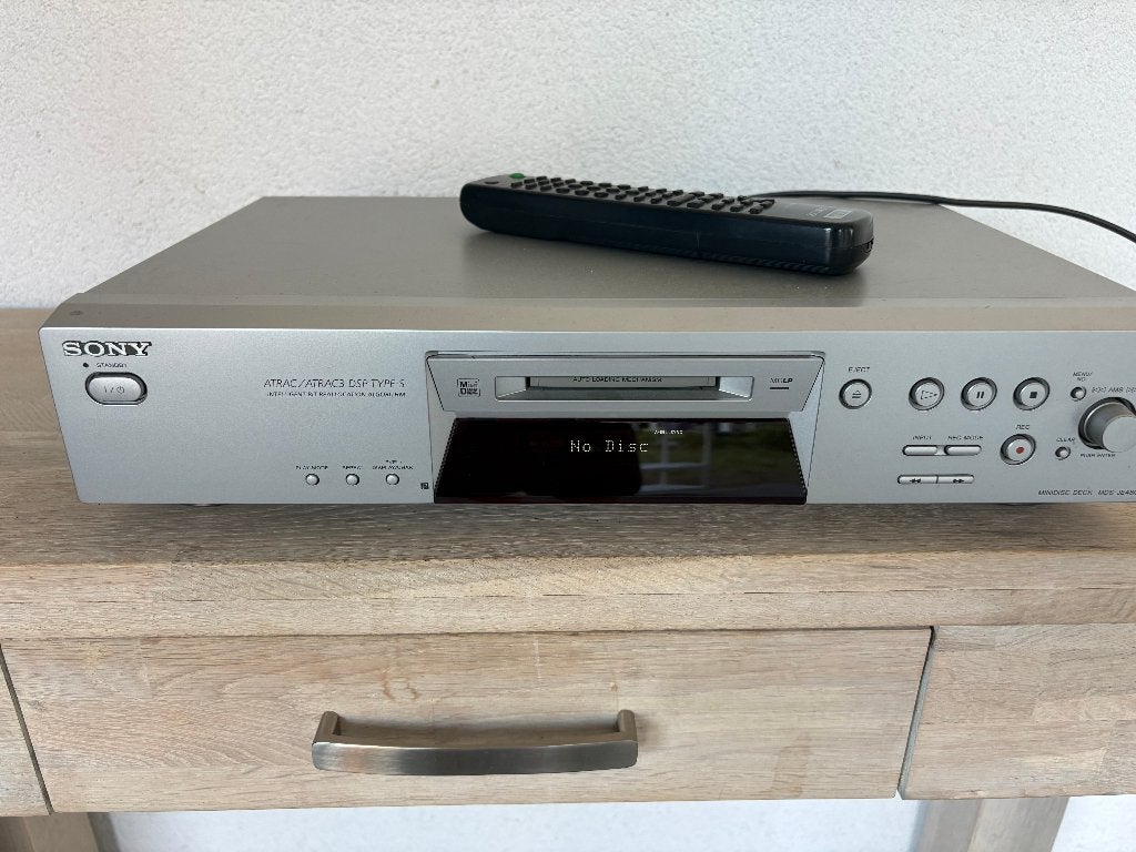 Sony Minidisc recorder MDS-JE480 met afstandsbediening, Ophalen, Minidisc-speler
