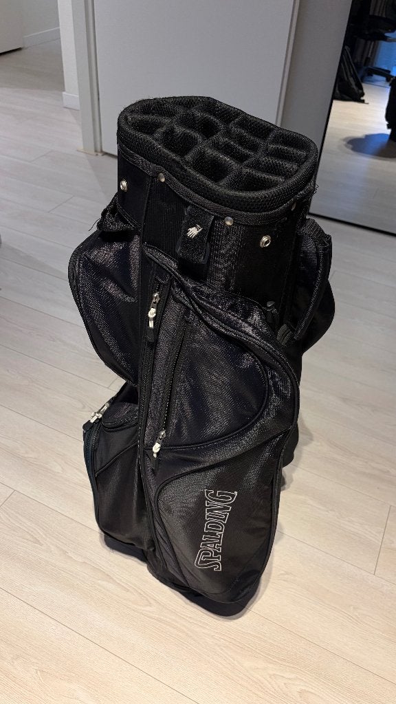 Spalding SX 35 Cartbag – Zwart, Sport en Fitness, Ophalen of Verzenden, Zo goed als nieuw, Tas, Overige merken