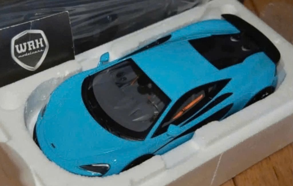 1:18 MCLAREN 600 LT blue GT spirit GT310 in box WRH, Verzenden, Zo goed als nieuw, Auto, Overige merken