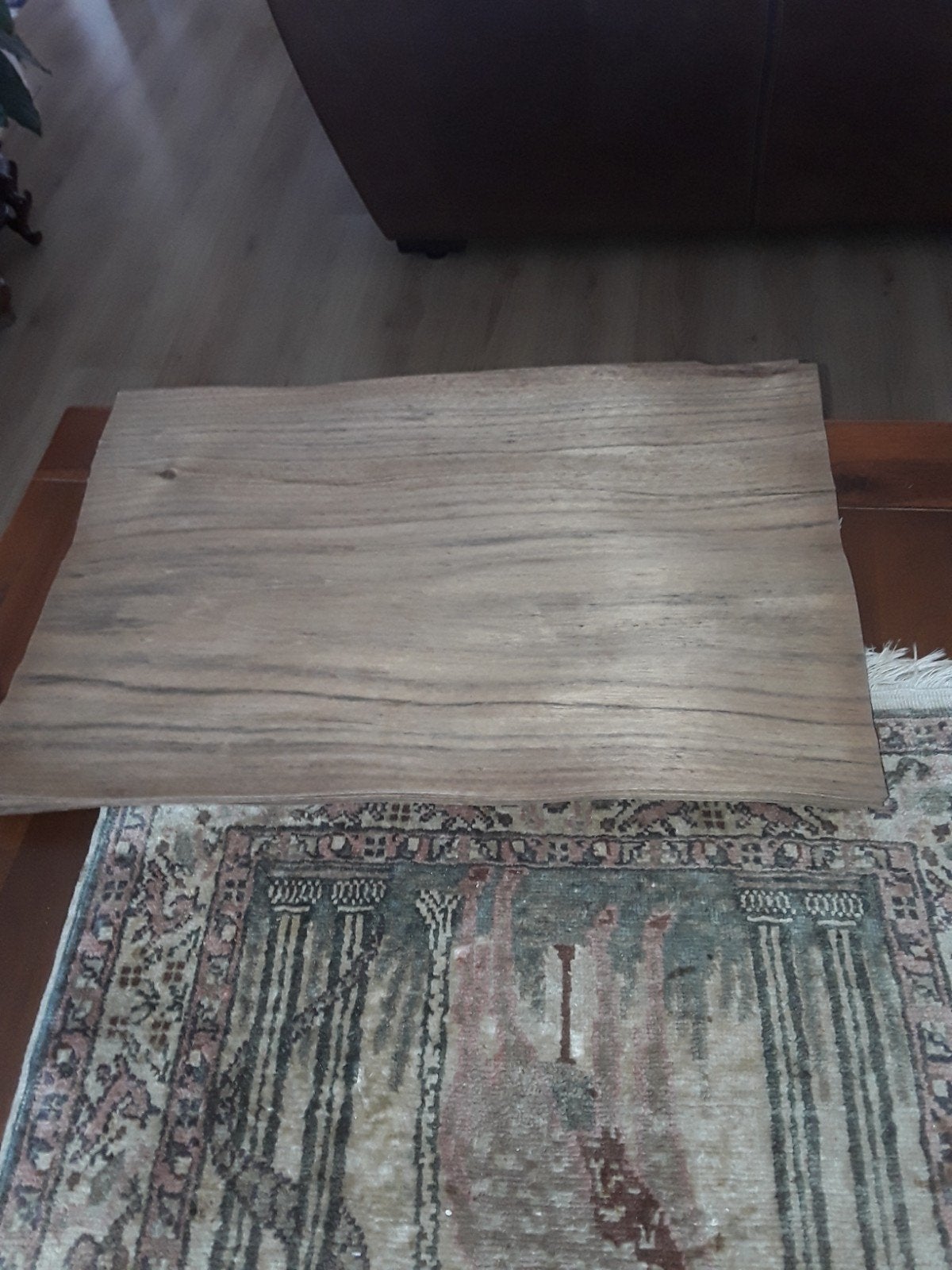Fineer kleur bruin  noten, Ophalen, Nieuw
