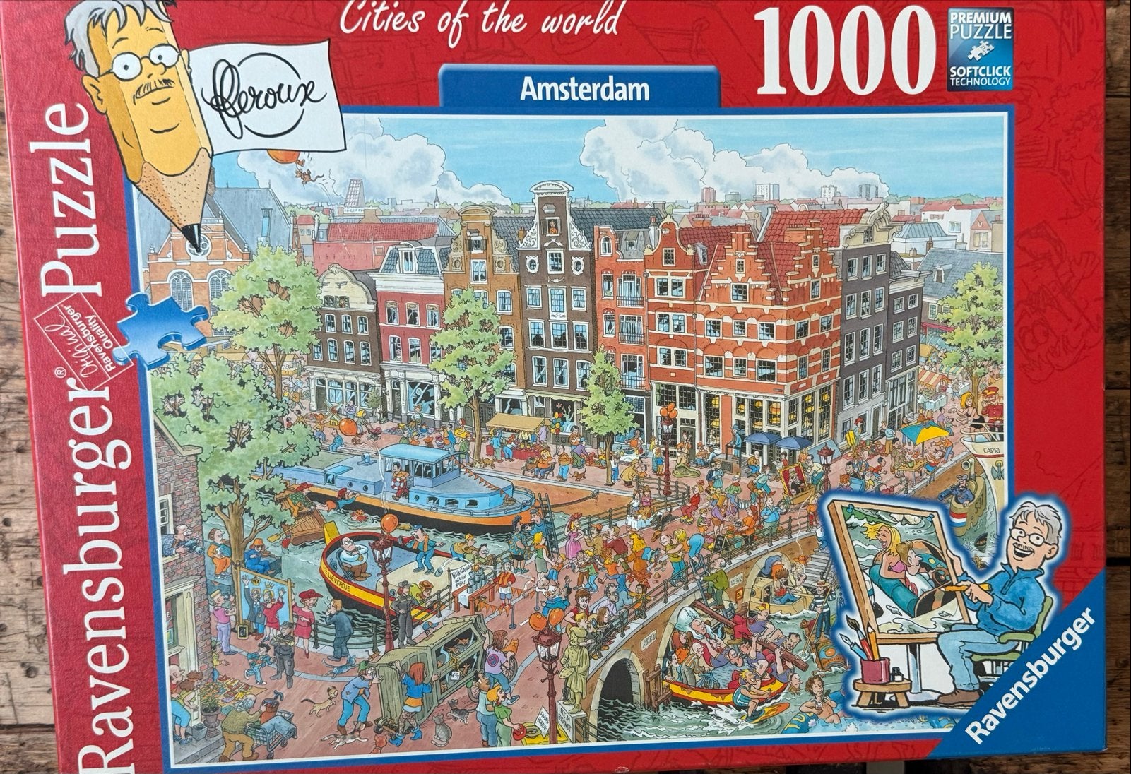 Ravensburger Legpuzzel Amsterdam 1000 stukjes, Ophalen of Verzenden, Meer dan 50 stukjes, Zo goed als nieuw, 6 jaar of ouder
