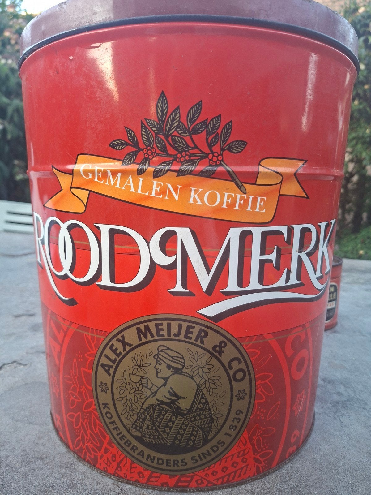 Vintage koffieblikken: Roodmerk en Van Nelle, Verzamelen, Ophalen