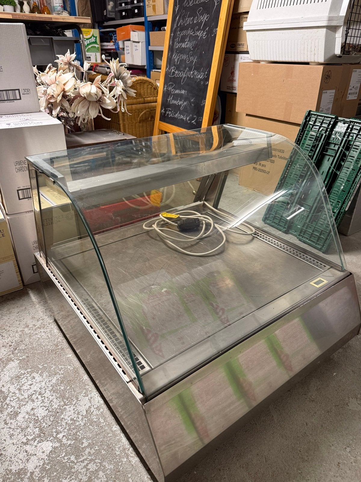 Koelvitrine 59,5 cm hoog, 75 cm breed, 71,5 cm diep, Ophalen, Gebruikt