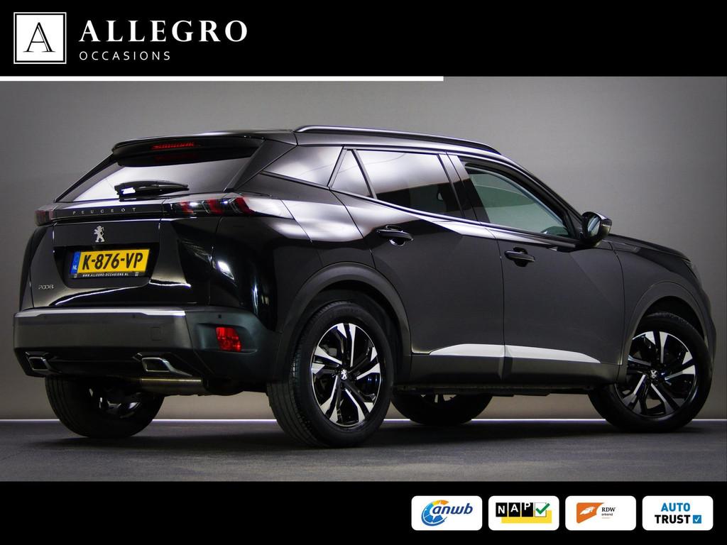 Peugeot 2008 1.2 PureTech Allure Pack (APPLE CARPLAY/ANDROID, Gebruikt, 1199 cc, Leder en Stof, Zwart
