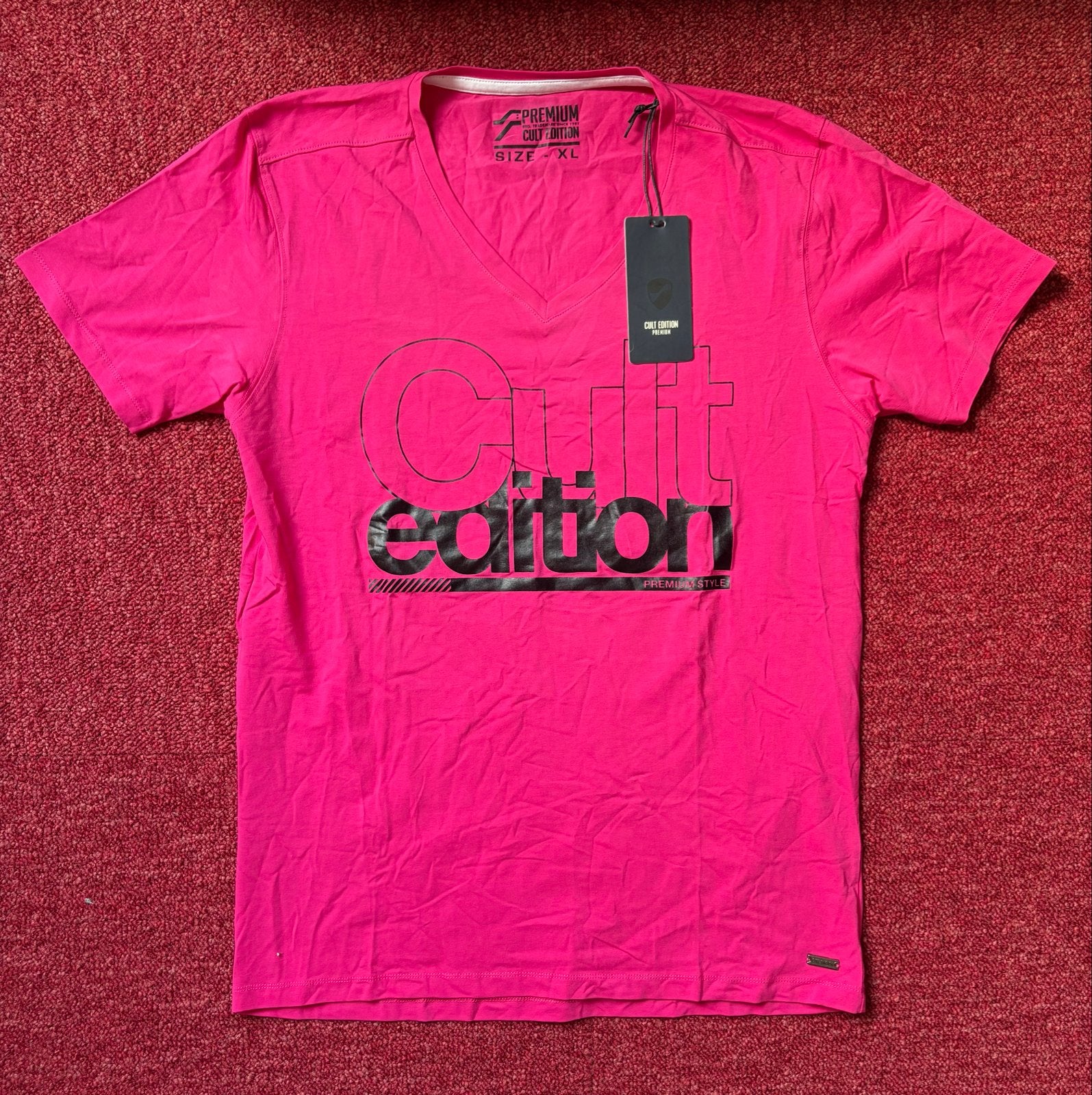 Nieuw Cult Edition T-shirt - Maat XL - Felroze, Kleding | Heren, T-shirts, B, Ophalen of Verzenden, Roze, H