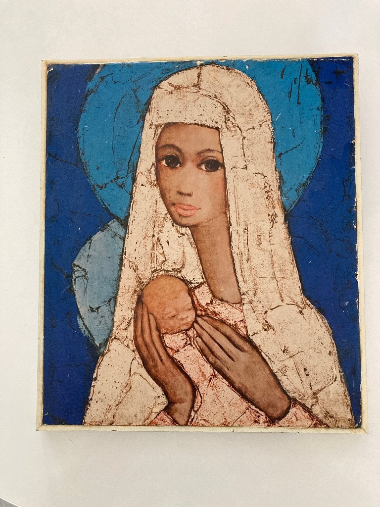 Kunstdruk "De Kleine Madonna" van Jef Wauters, Antiek en Kunst, Kunst | Litho's en Zeefdrukken, Ophalen of Verzenden, Overige onderwerpen