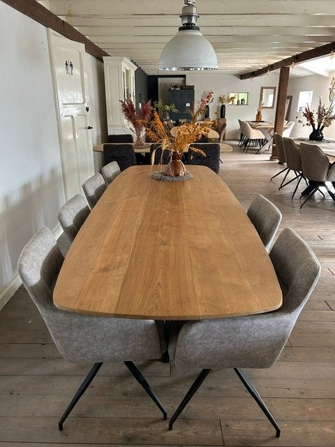 Nieuwe Deens ovale eettafel 280x100cm, Ophalen, 100 tot 150 cm, Teakhout, Ovaal