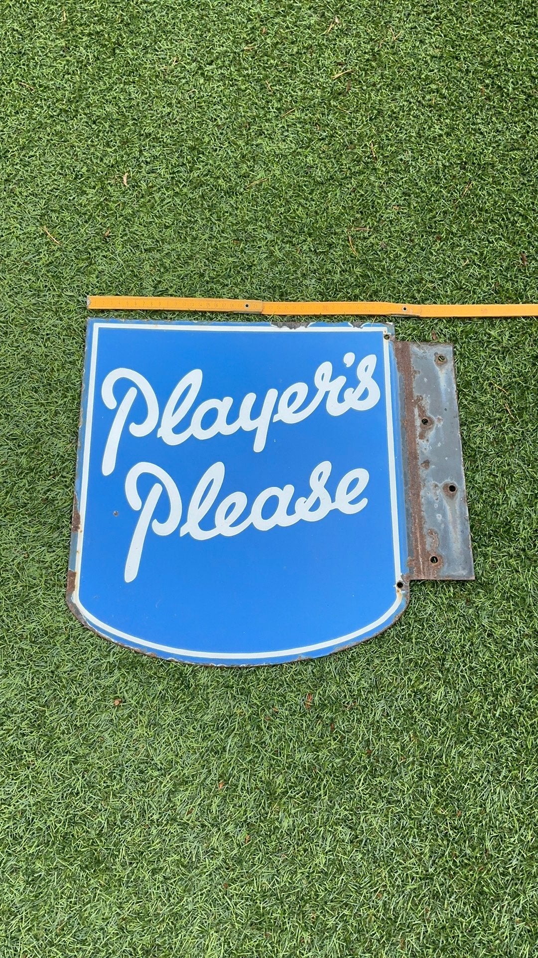 Emaille reclamebord Player’s Please, Ophalen of Verzenden, Gebruikt, Reclamebord