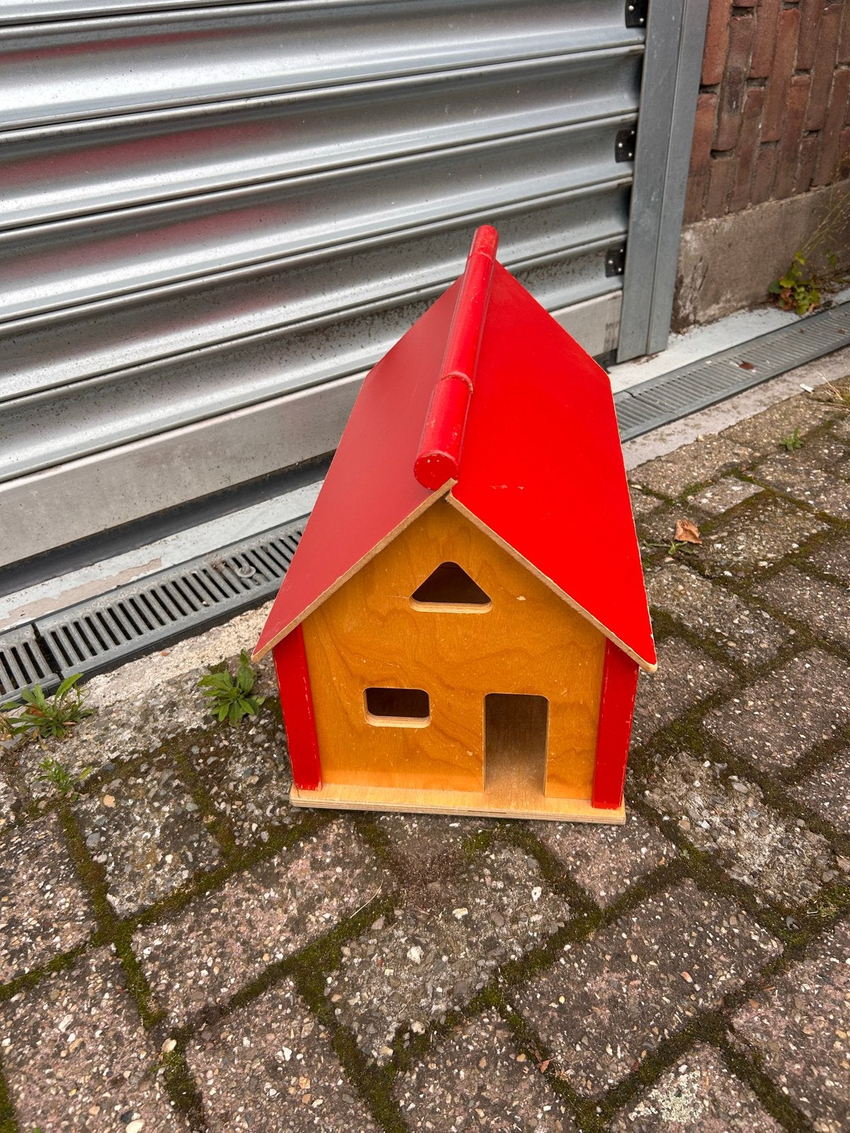 Houten Boerderij Speelhuisje met Rood Dak, Kinderen en Baby's, Speelgoed | Houten speelgoed, Ophalen, Gebruikt, ., Overige typen
