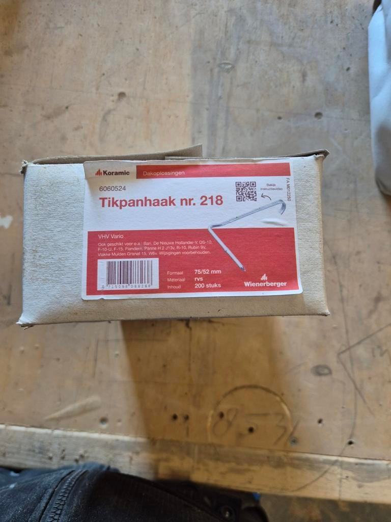 70x Universele Tikpanhaken voor Dakpannen - RVS, Ophalen, Nieuw, Rvs, Overige typen