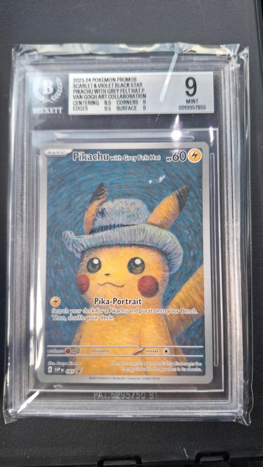 Pokemon Pikachu with Grey Felt Hat BGS 9 Mint, Hobby en Vrije tijd, Verzamelkaartspellen | Pokémon, Ophalen of Verzenden, Zo goed als nieuw