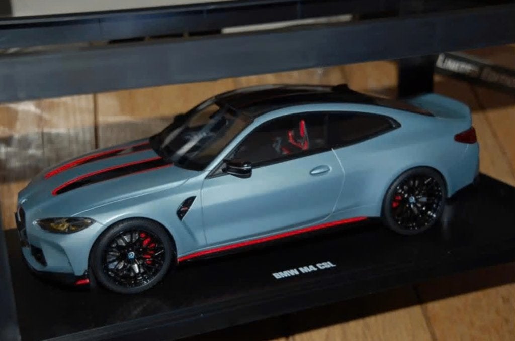 1:18 BMW M4 CSL 2022 grey matt GT spirit GT427 in doos WRH, Verzenden, Zo goed als nieuw, Auto, Overige merken
