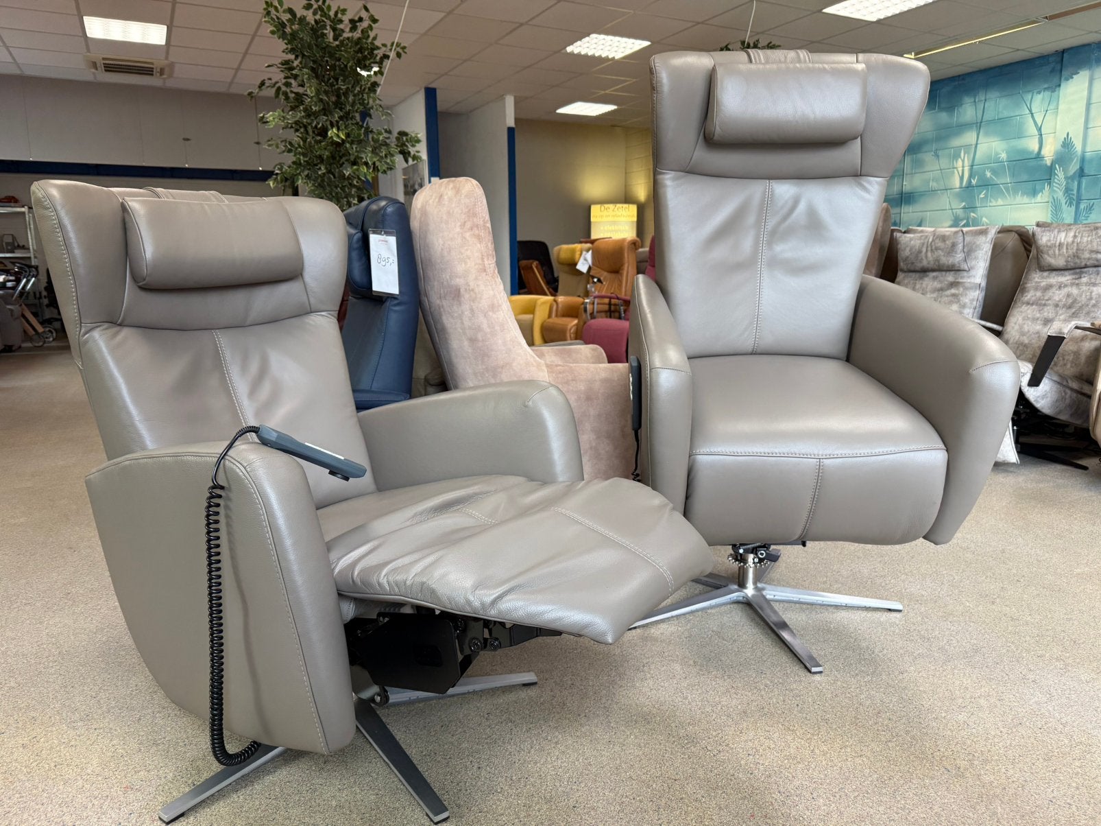 Prominent relaxfauteuils sta op relax stoel gratis bezorging, Ophalen of Verzenden, Zo goed als nieuw, Leer, Prominent outlet IJsselstein