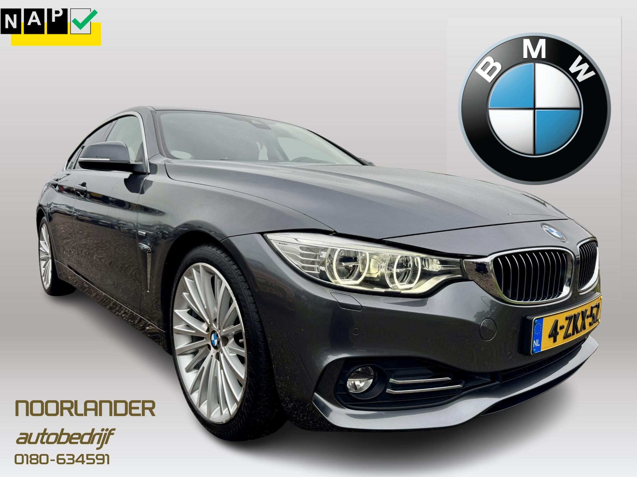 BMW 4-serie Gran Coupé 428i High Executive M-Sport | 245 PK, Auto's, BMW, Automaat, 745 kg, Achterwielaandrijving, Gebruikt