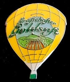 Goldsaft ballon pin, Verzenden, Nieuw, Transport, Speldje of Pin