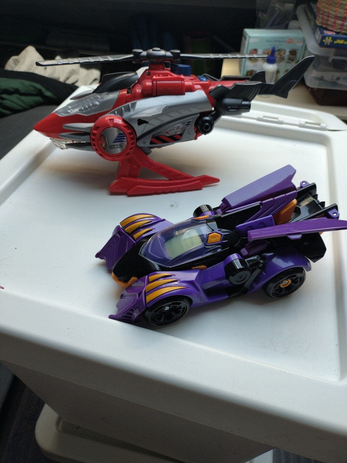 VTech Switch & Go Dinos: Helikopter en Raceauto, Ophalen of Verzenden, Gebruikt, 4 tot 6 jaar