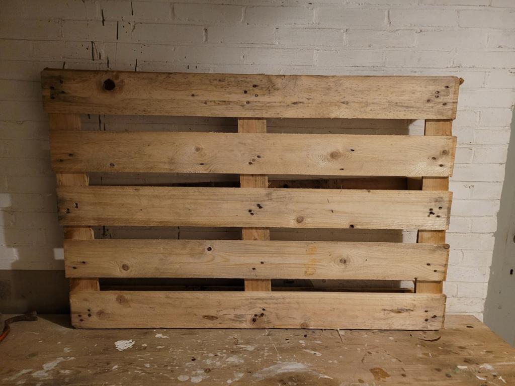 Stevige houten pallet - Ideaal voor transport of decoratie, Gebruikt, Ophalen of Verzenden, 50 mm of meer, Pallet