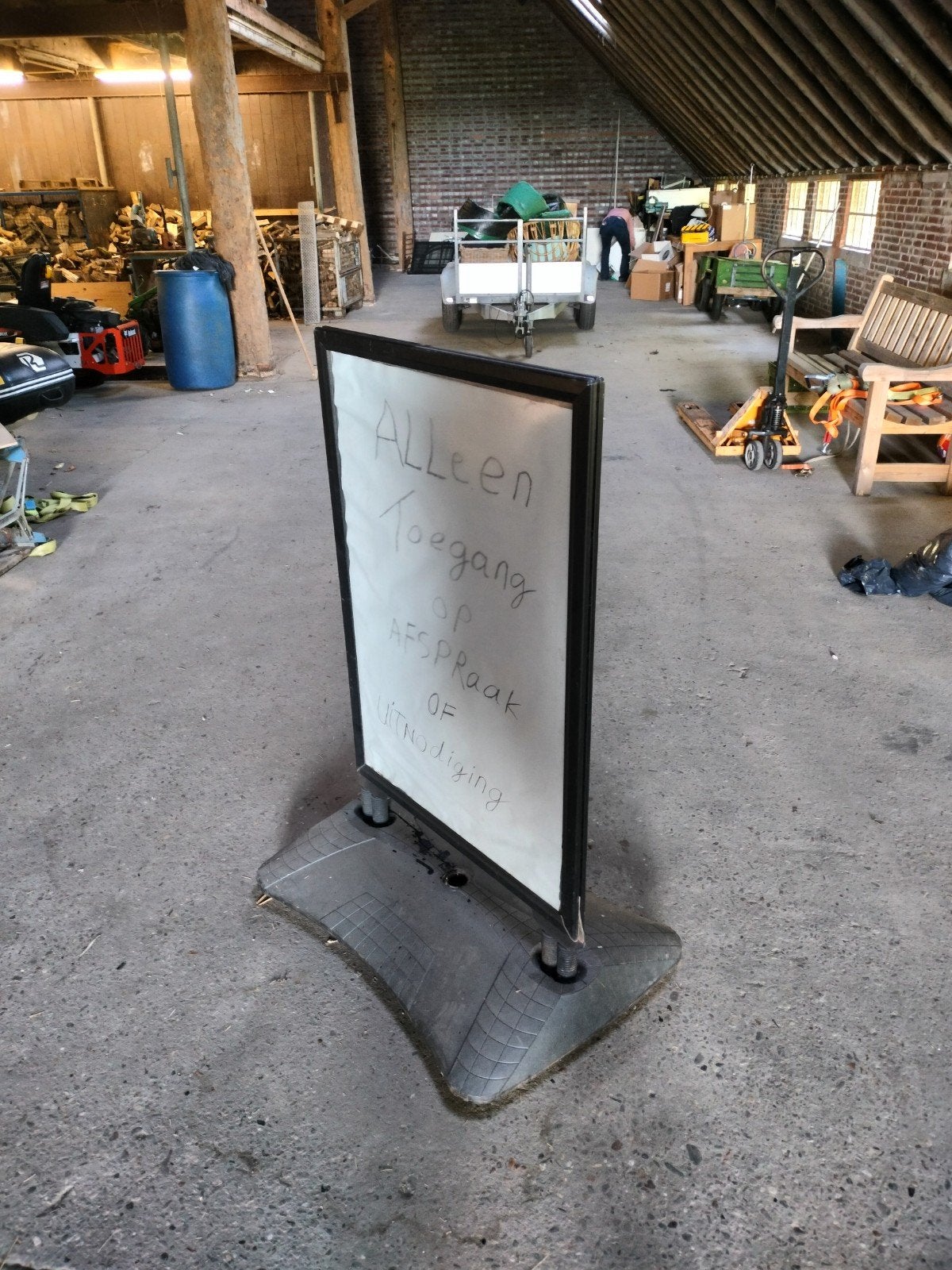 Stoepbord met kliklijst - 77x108cm, Ophalen of Verzenden