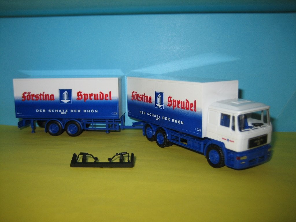 Forstina-Sprudel  MAN  met wipkar  Herpa, Ophalen of Verzenden, Nieuw, Bus of Vrachtwagen, Herpa