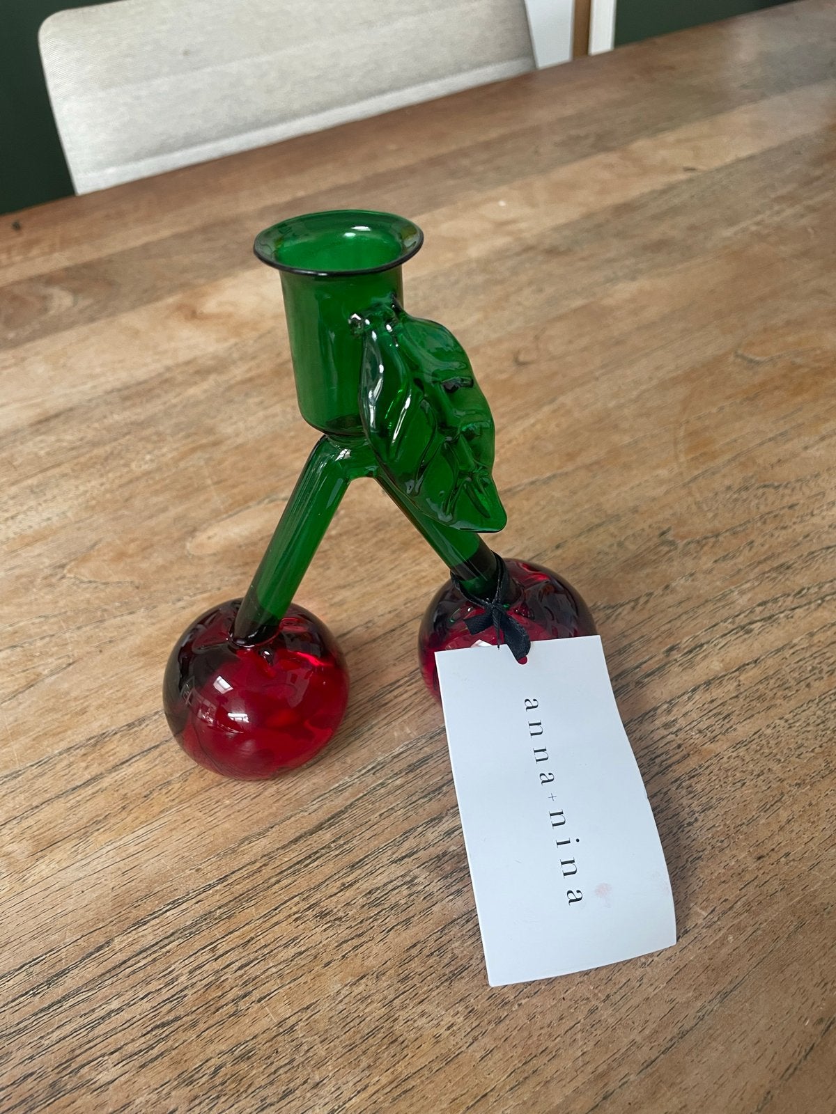 Anna + Nina Cherry Candle Holder - Kersen Kandelaar, Huis en Inrichting, Woonaccessoires | Kandelaars en Kaarsen, Ophalen, Nieuw