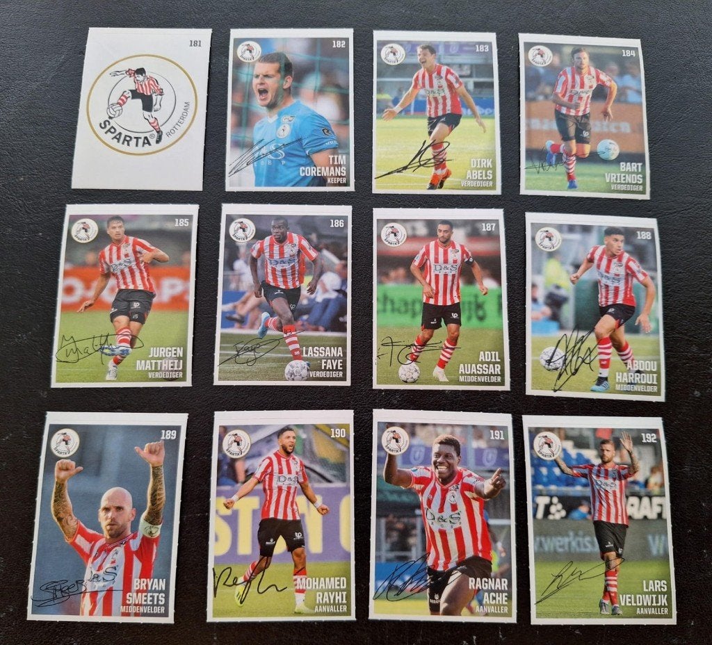 Complete set stickers Sparta Rotterdam 2019/20, Ophalen of Verzenden, Zo goed als nieuw, Sparta, Poster, Plaatje of Sticker