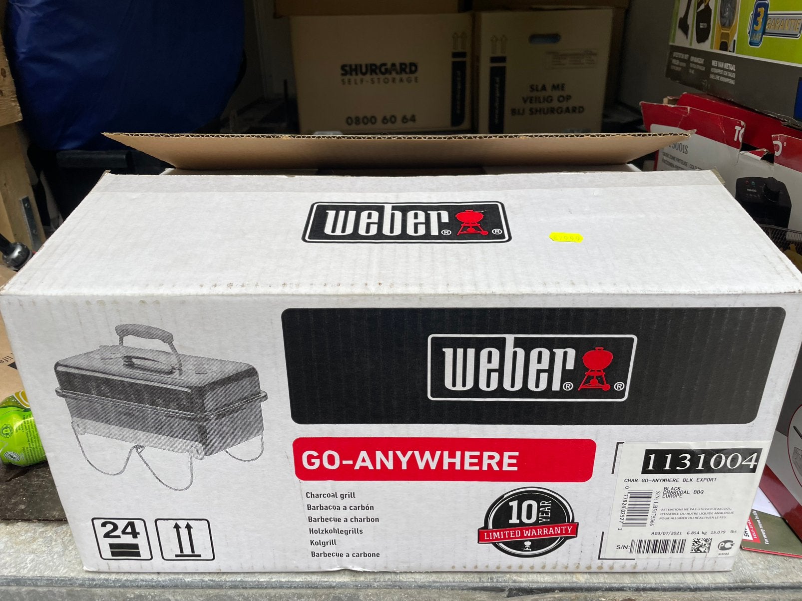 weber go anywhere nieuw in doos bbq, Verzenden, Zo goed als nieuw