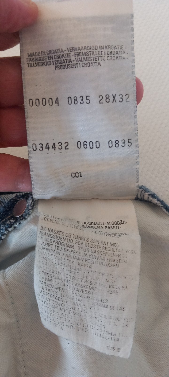 te koop Original  Levi 835. Red Label., Levi's, Ophalen, Blauw, W28 - W29 (confectie 36)