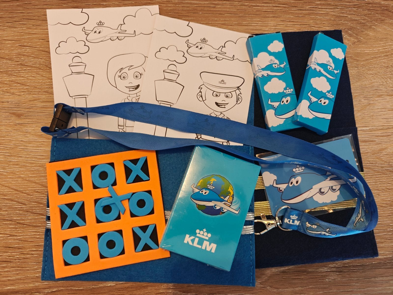 KLM Vliegtuig Entertainment Set voor Kinderen, Ophalen, Jongen of Meisje