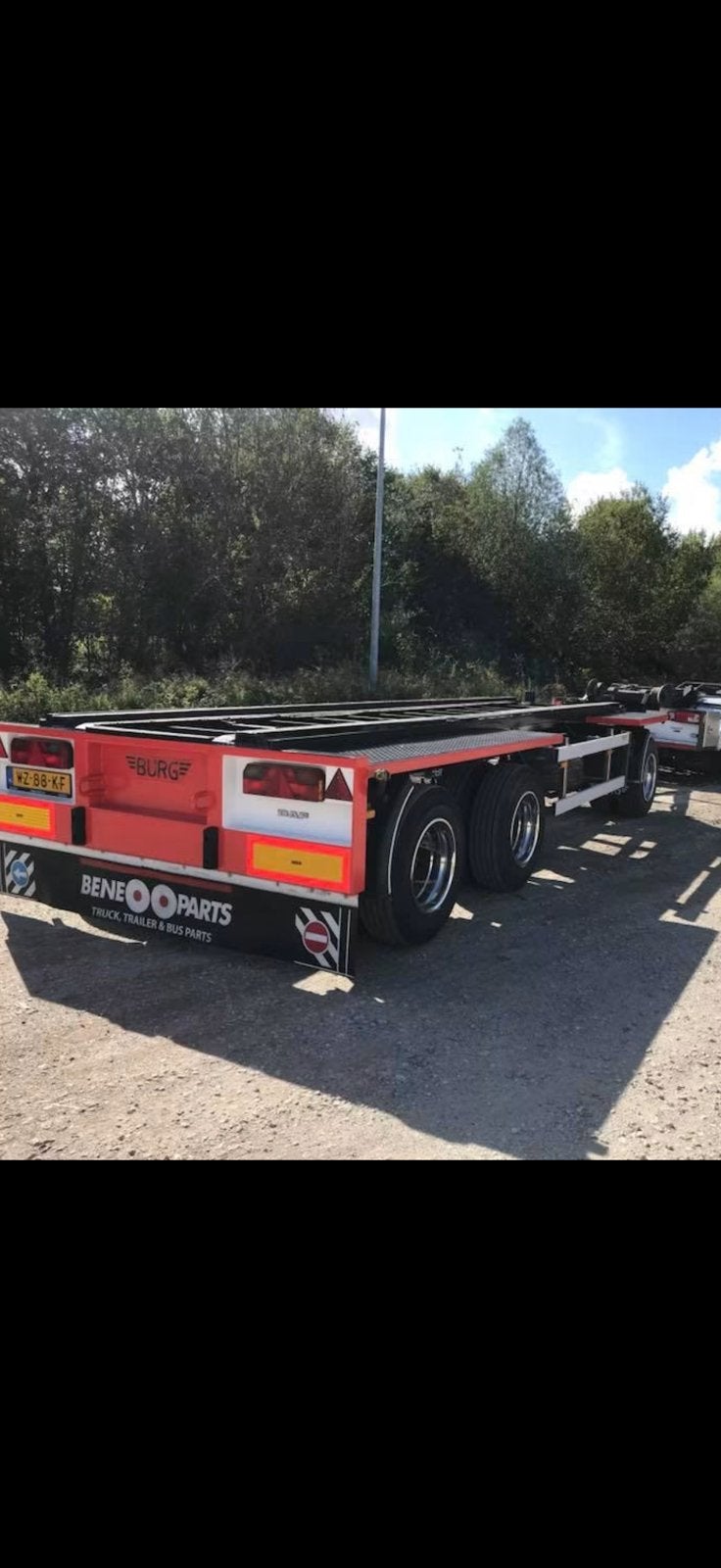Zeer nette Burg ahw 28 ton bladgeveerd, Auto's, Overige kleuren, Bedrijf, Aanhangers en Opleggers, Te koop