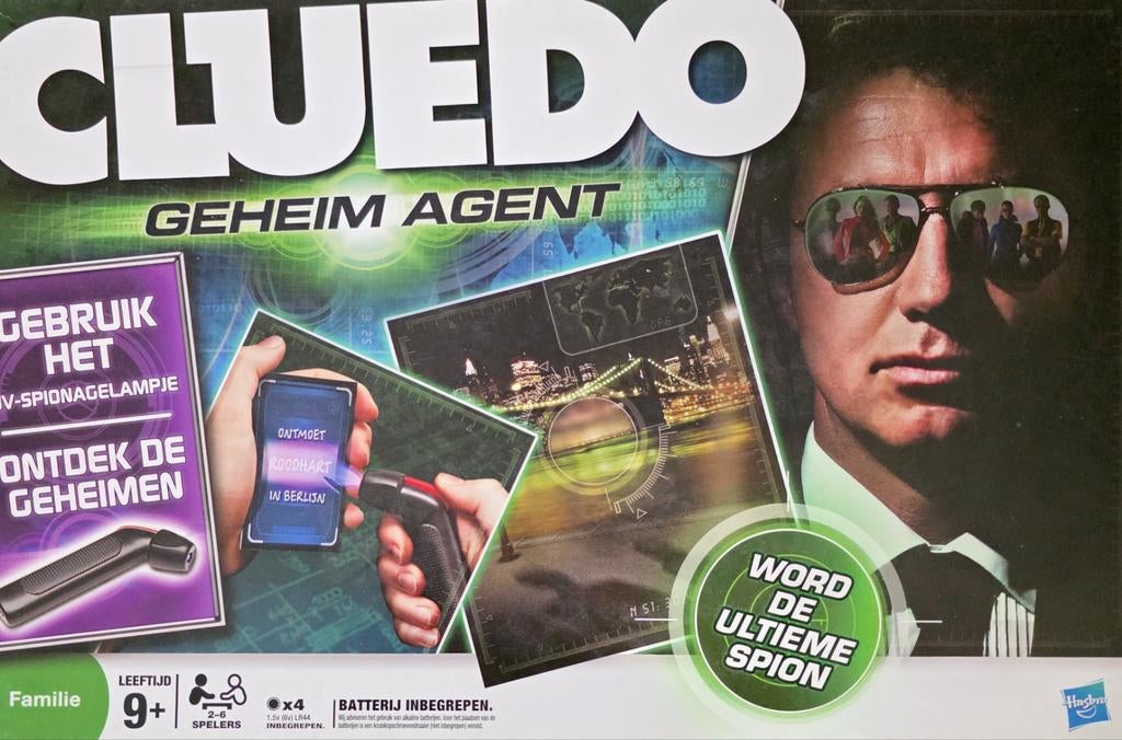 Cluedo Geheim Agent Bordspel - Word de Ultieme Spion, Vijf spelers of meer, Ophalen of Verzenden, Zo goed als nieuw, Hasbro