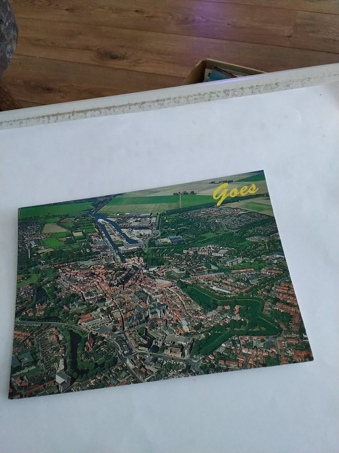 Ansichtkaart Goes - Luchtfoto, Ophalen of Verzenden, 1980 tot heden, Ongelopen, Zeeland