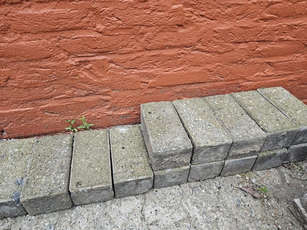 Gratis klinkers en grindtegels, Tuin en Terras, Tegels en Klinkers, Ophalen, Gebruikt, Klinkers, 10 m² of meer