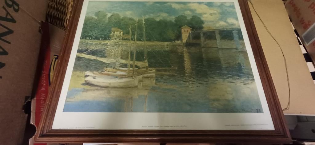 Ingelijste reproductie Claude Monet schilderij, Ophalen