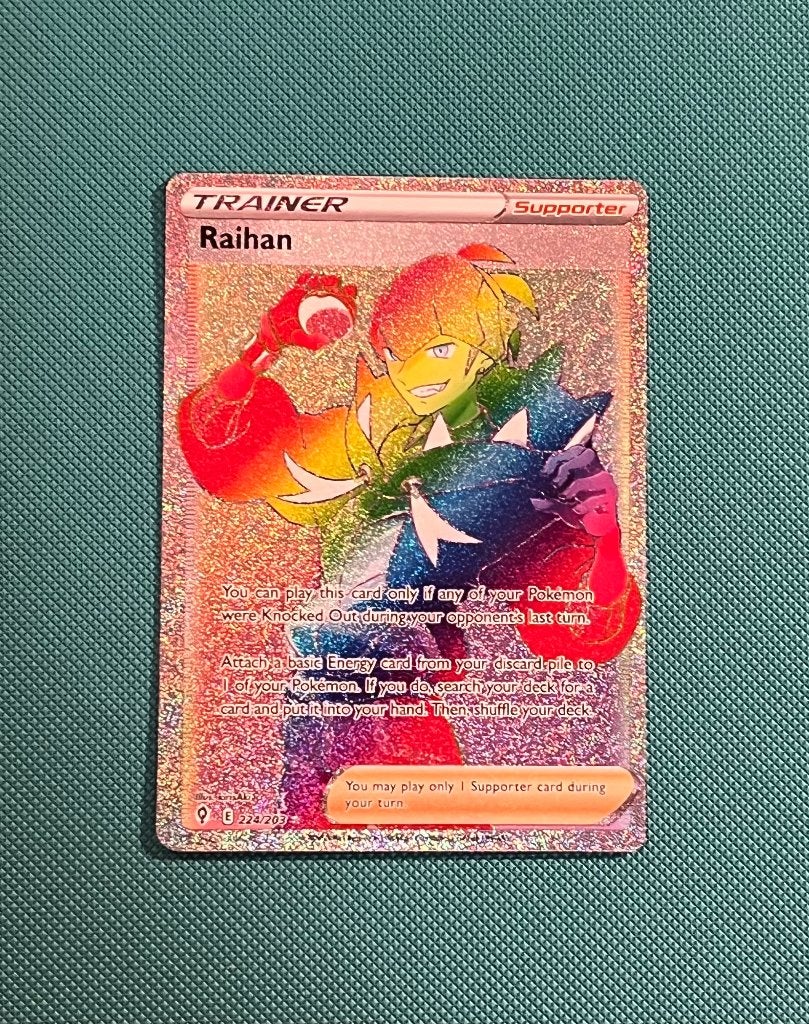 Raihan (EVS 224), Ophalen of Verzenden, Zo goed als nieuw, Losse kaart, Foil