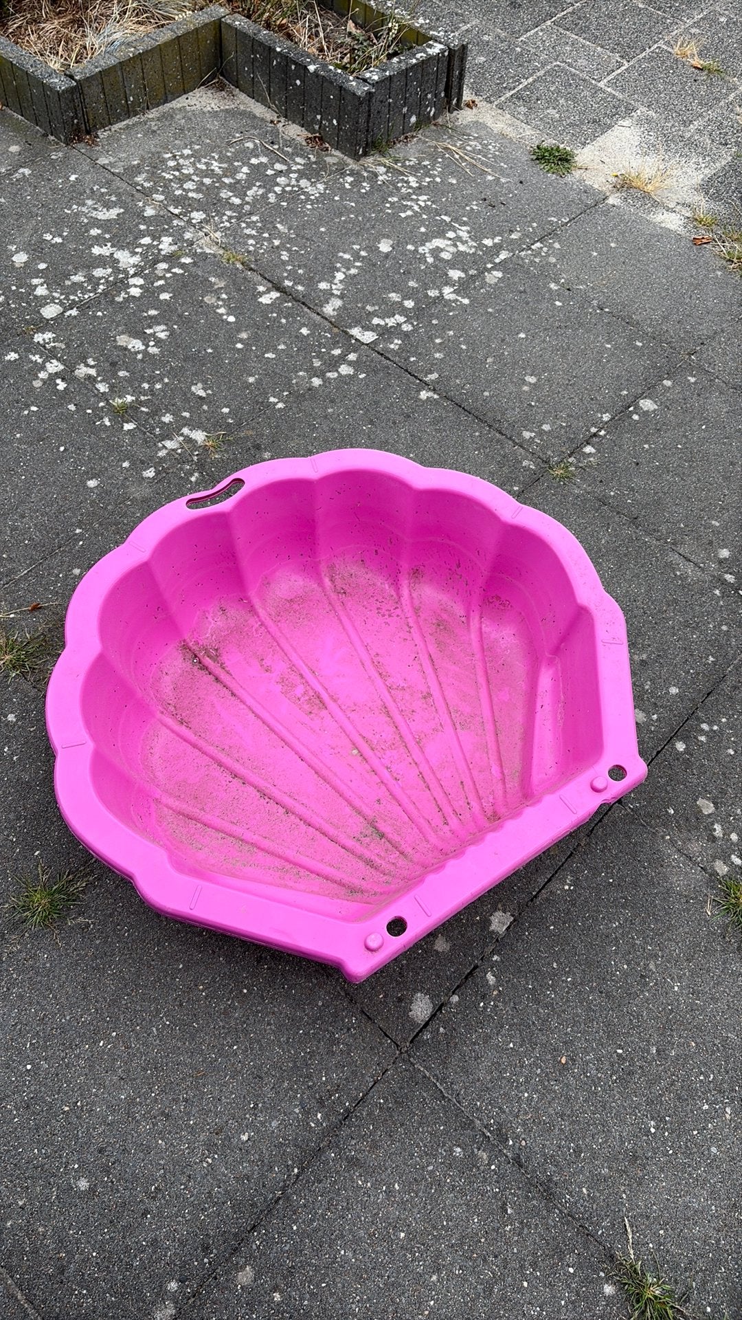 Zandbak/ waterbak schelp, Ophalen, Gebruikt
