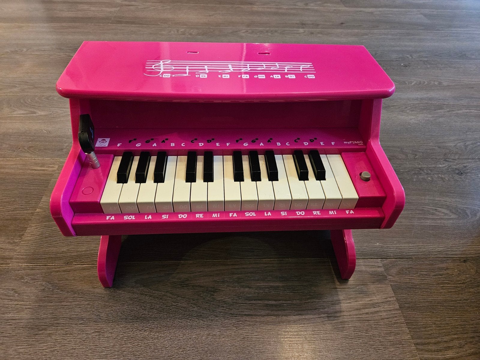 Roze kinderpiano - MyPiano - Zo goed als nieuw, Ophalen, Gebruikt, Overige typen, Met geluid